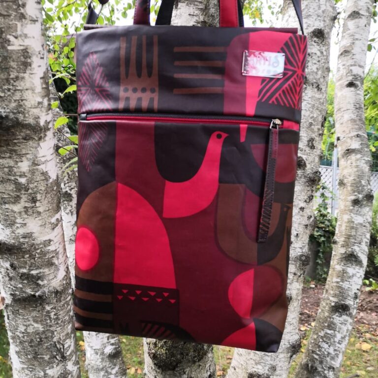 Borsa con due manici e tracolla